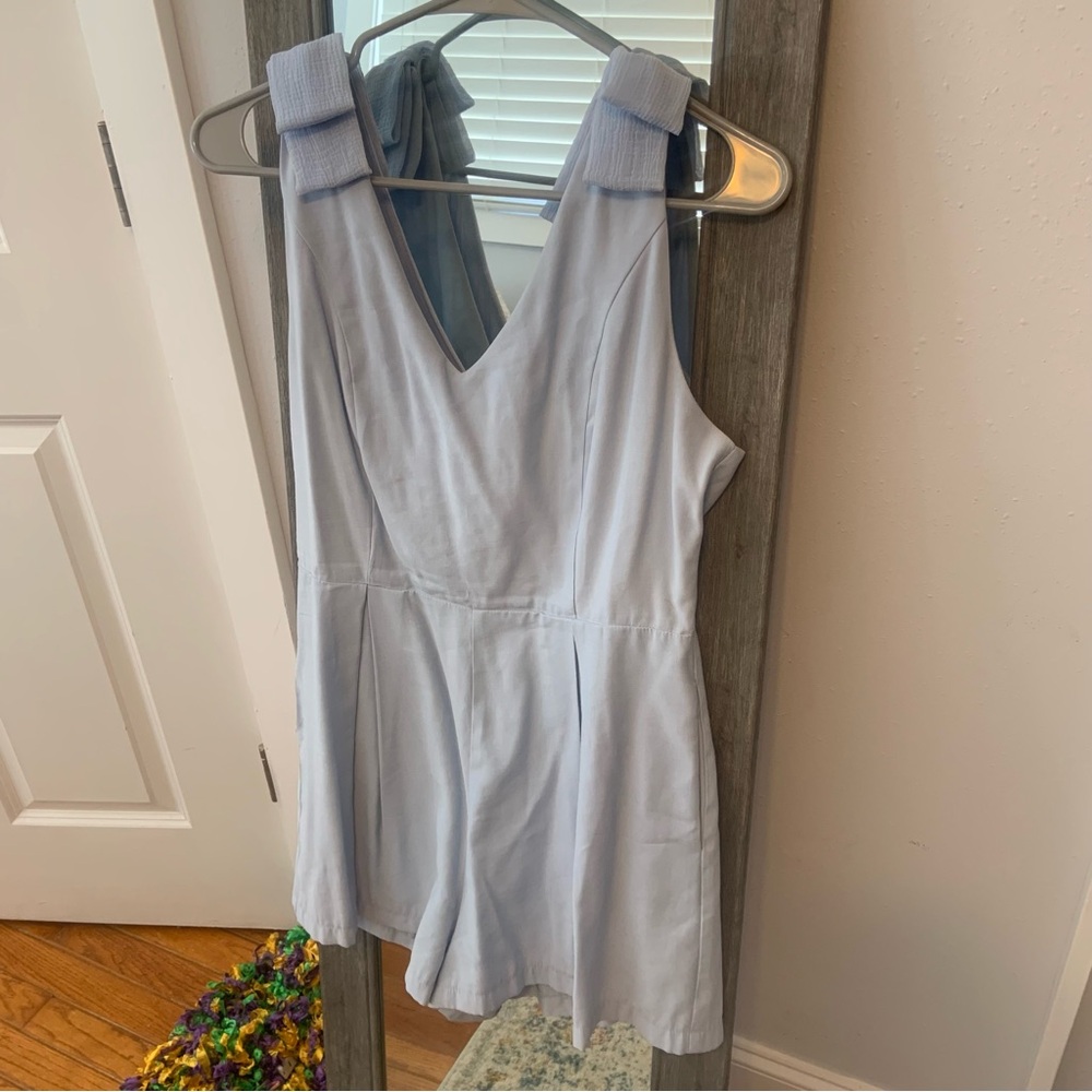 Idem Ditto Light Blue V-Neck Romper